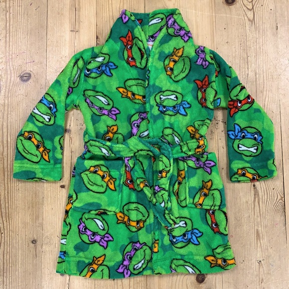 Nickelodeon Pajamas Teenage Ninja Mutant Turtles Fuzzy Bathrobe By